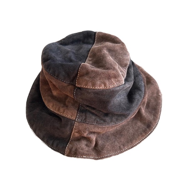 COCOBUNNY Collections brown suede bucket hat - Picture 3 of 9
